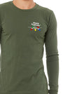 Holiday Lights - Military Green long sleeve with custom "dental hygienist"