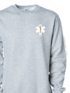 EMS Star: Copper rod with EMT on Athletic Grey sweatshirt