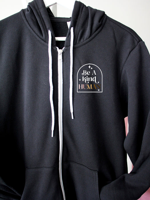 Be A Kind Human - Black hoodie