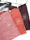 Be A Kind Human - Heather Mauve, Heather Clay, Burgundy Black tees