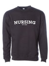 Collegiate: Nursing on a Black sweatshirt