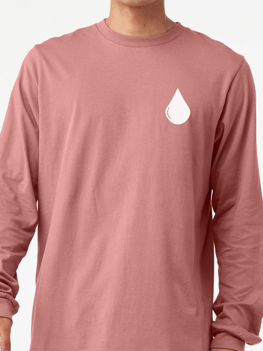 Blood Drop - Mauve long sleeve