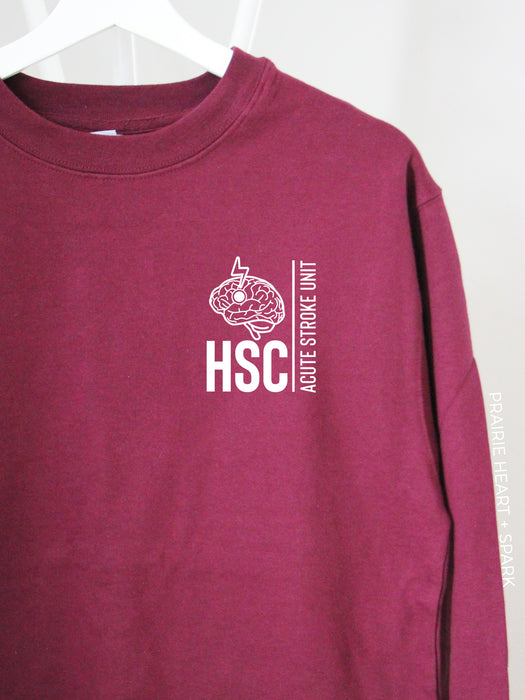 HSC Acute Stroke Unit: Maroon sweatshirt