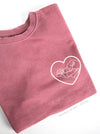 Preemie Love: "Baby Heart" on Pink sweatshirt