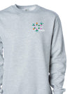 Caffeine Molecule on Athletic Grey sweatshirt