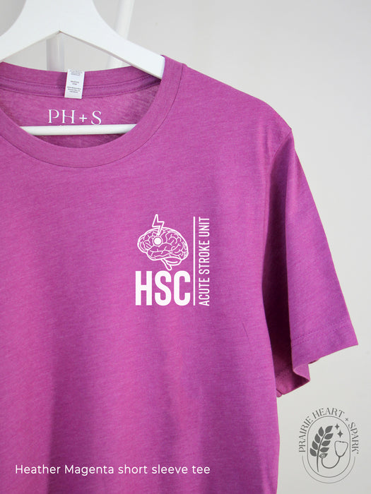 PH+S: HSC Acute Stroke Unit - Heather Magenta short sleeve tee