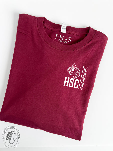 PH+S: HSC Acute Stroke Unit - Maroon long sleeve