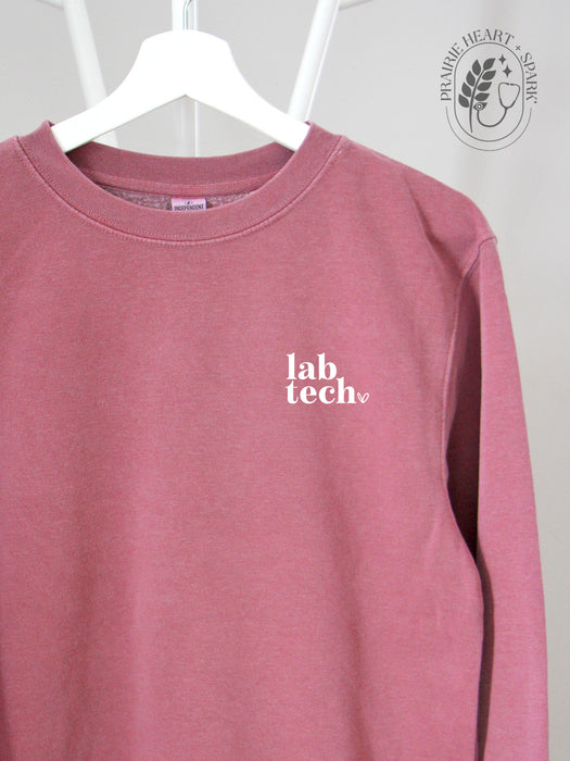 Allied Heart: Lab Tech on Pink sweatshirt