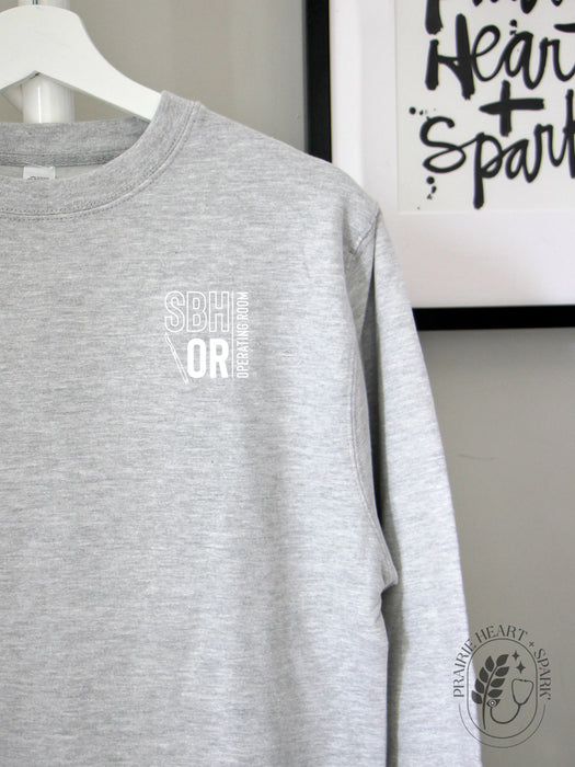 PH+S: St. Boniface Hospital O.R. - Athletic Grey sweatshirt