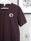 Mental Health Mind - Burgundy Black short sleeve tee