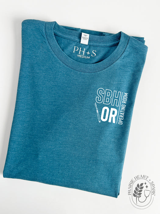 PH+S: St. Boniface Hospital O.R. - Heather Deep Teal long sleeve