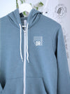 PH+S: St. Boniface Hospital O.R. - Heather Slate zip up hoodie