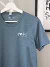 nursescope - "CNS" on Heather Slate short sleeve tee