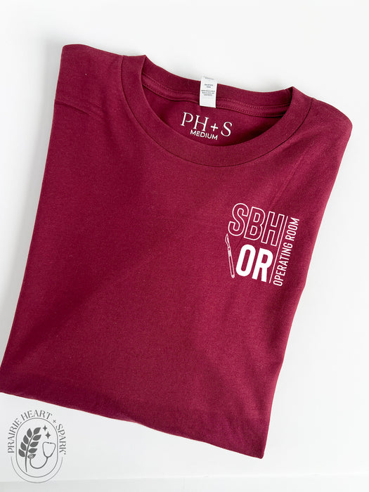 PH+S: St. Boniface Hospital O.R. - Maroon long sleeve