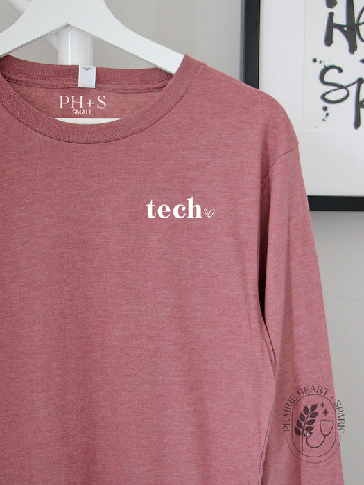 Allied Heart: Tech on a mauve long sleeve