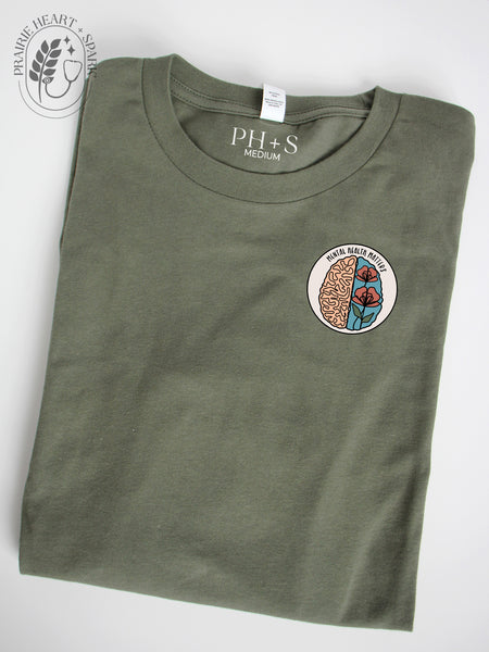 Mental Health Mind - Military Green long sleeve