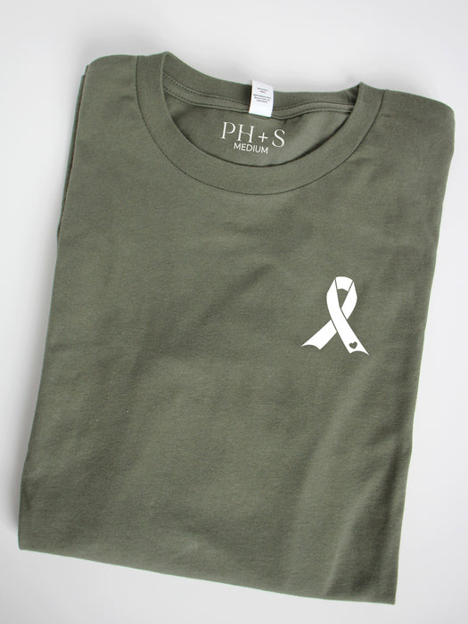 Oncology - Military green long sleeve
