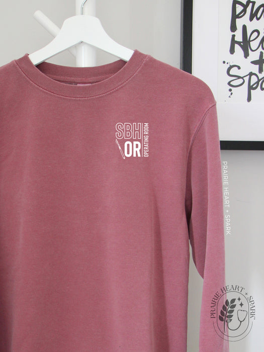 PH+S: St. Boniface Hospital O.R. - Pink sweatshirt