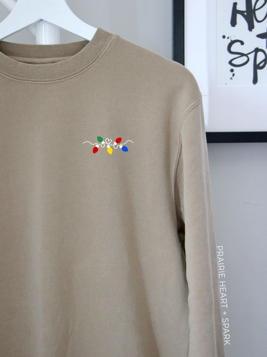 Holiday Lights - Sand sweatshirt