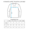 Unisex Long Sleeve Size Chart