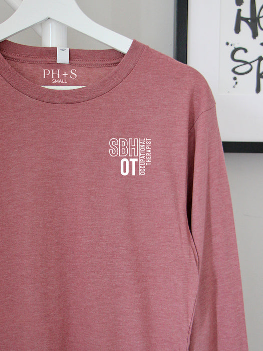 SBH Block on Mauve long sleeve
