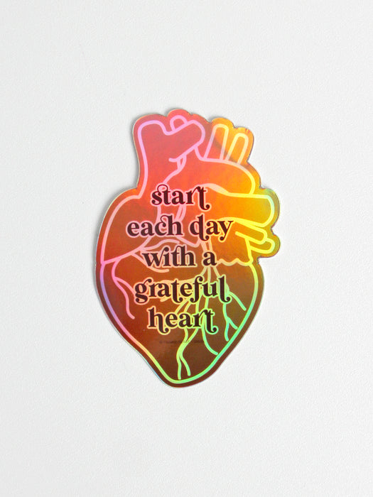 Grateful Heart - Sticker