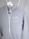 Preemie Love: Baby Feet on Athletic Grey hoodiee