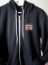 Kind Fierce Brave: Copper arch on Black hoodie