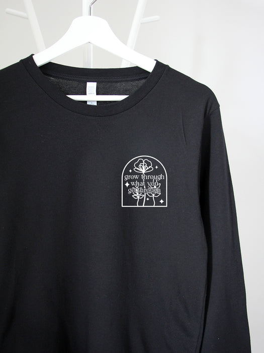 Grow Through What You Go Through (Arch) - Black long sleeve