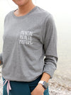 Mental Health Matters Heart - Athletic Grey long sleeve