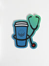 Cup + Stethoscope sticker