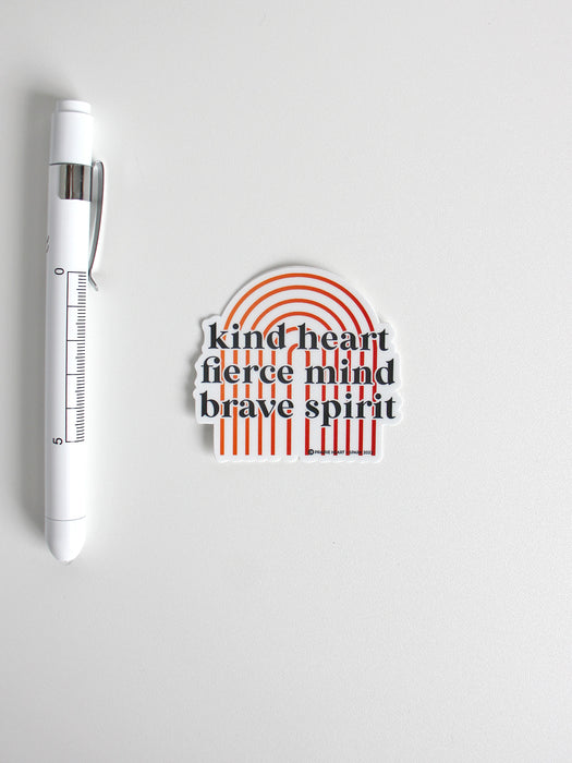 Kind Fierce Brave - Sticker