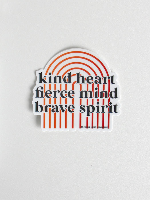 Kind Fierce Brave - Sticker